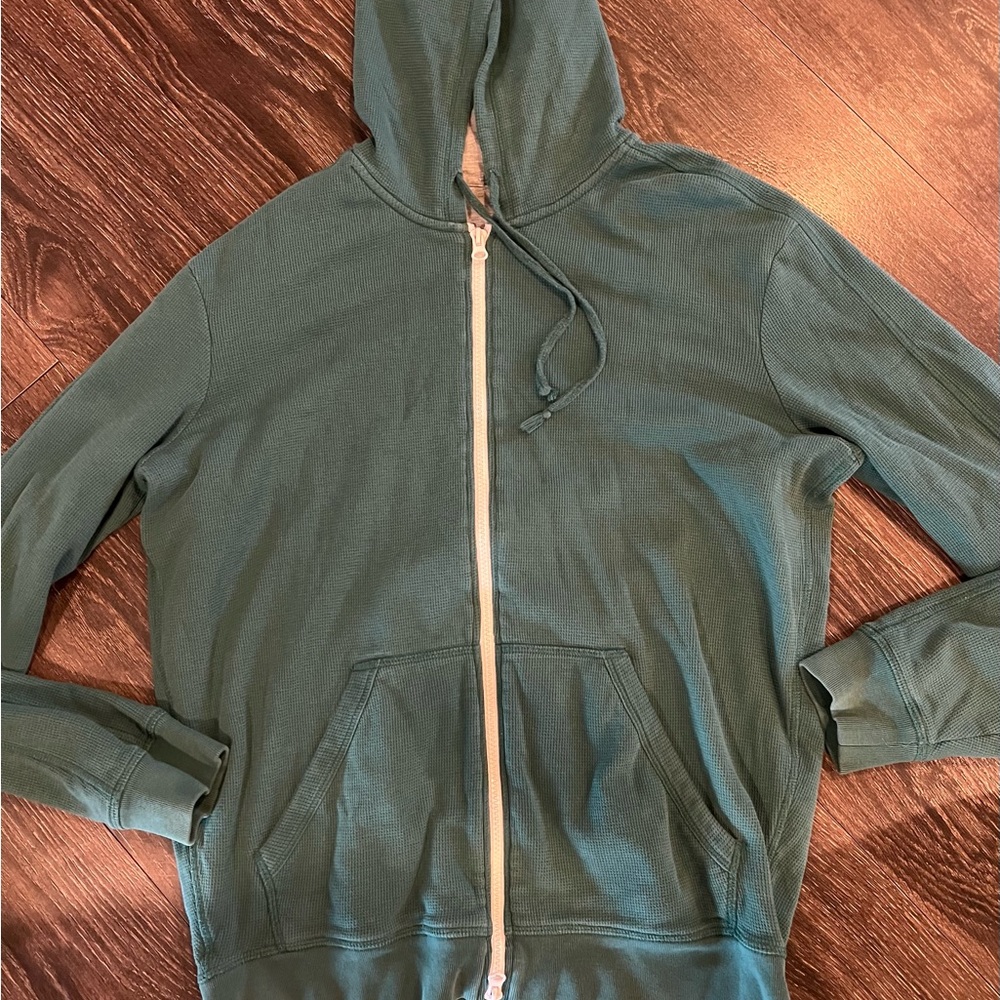 VINCE Women Green Zip Up Sweater-‎ Medium - Picture 3 of 10